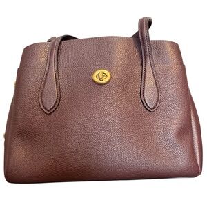 Coach Lora Carryall 30 Bag Oxblood